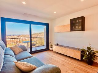 Mueble salón vitrina madera y cristal