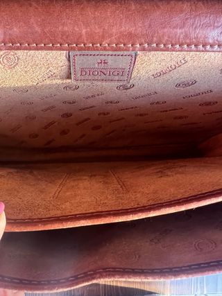 Borsa pelle Dionigi marrone vera pelle