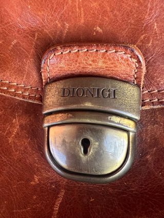 Borsa pelle Dionigi marrone vera pelle