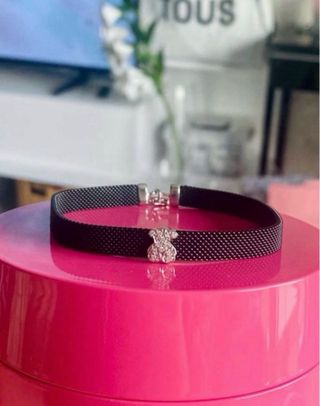 Pulsera Tous Malla Diamantes Oro Blanco