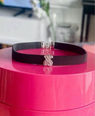 Pulsera Tous Malla Diamantes Oro Blanco