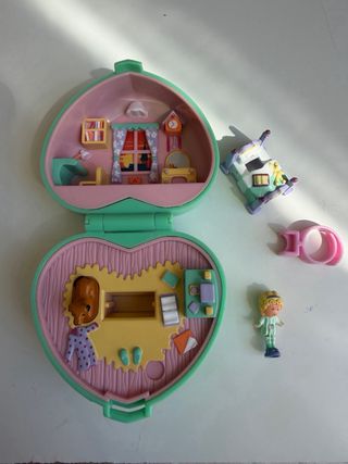 Polly Pocket Polvere Cuore Verde completo