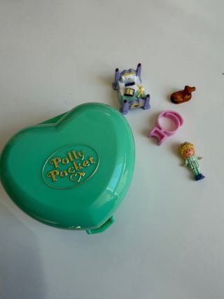 Polly Pocket Polvere Cuore Verde completo