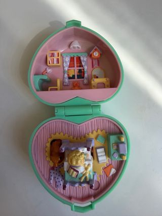 Polly Pocket Polvere Cuore Verde completo