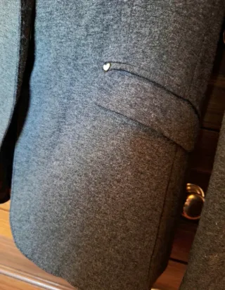 Blazer Motivi gris mujer