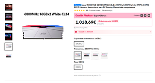 Lexar ARES RAM DDR5 32GB (2x16GB) 6800MT/s