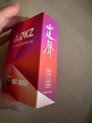 QKZ SK10 IEM DSD HiFi Dynamic Prata c/ Microfone