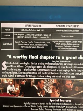Blu-ray Kubrick's Eyes Wide Shut
