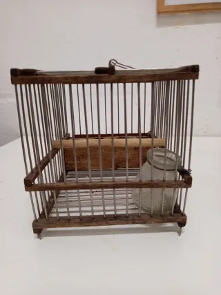 Jaula Cimbelera Malagueña de madera