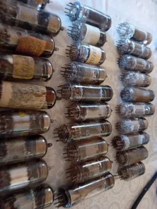 Lote 30 Bombillas Radio Antiguo