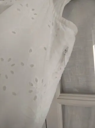 Blusa Blanca Bordado Inglés Romántica