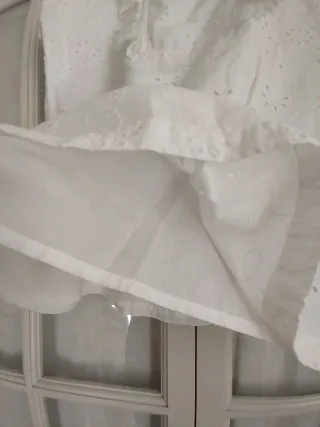 Blusa Blanca Bordado Inglés Romántica