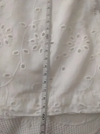 Blusa Blanca Bordado Inglés Romántica