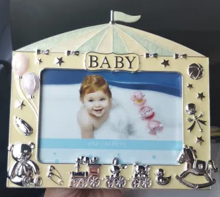 Marco de fotos infantil Baby plata