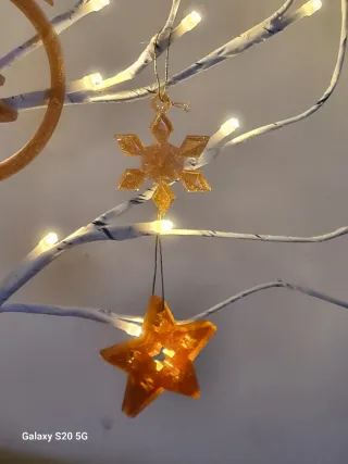 Addobbi Natalizi Resina Caramello Dorato