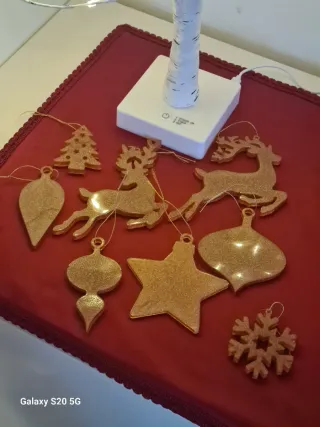 Addobbi Natalizi Resina Caramello Dorato