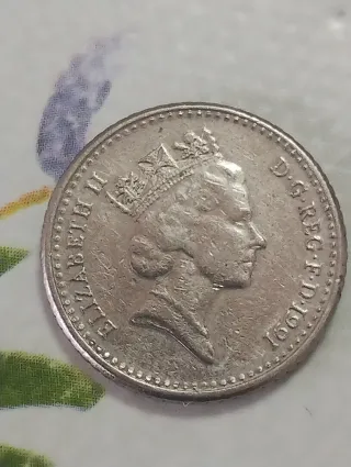 Monedas 2 y 5 peniques Reino Unido
