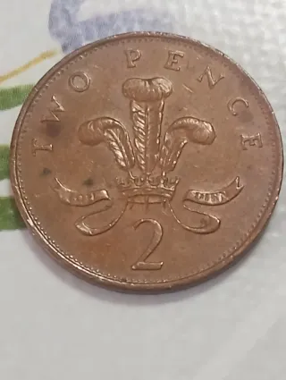 Monedas 2 y 5 peniques Reino Unido
