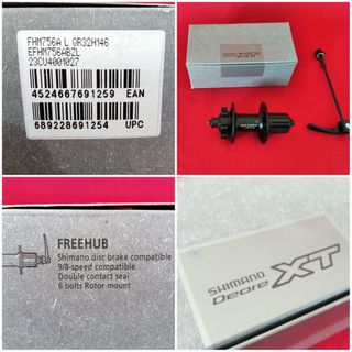 Shimano Deore XT Buje Trasero 9x135 32 FH-M756