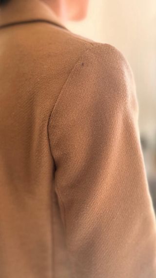 Abrigo beige de lana