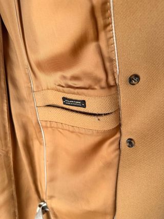 Abrigo beige de lana