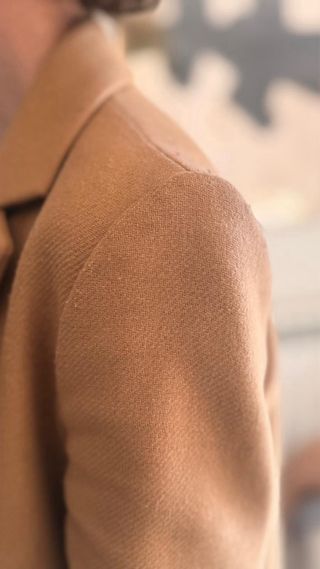 Abrigo beige de lana