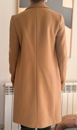 Abrigo beige de lana