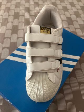 Botas Adidas Superstar Velcro Niños