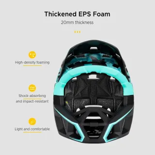 Casco Lixada MTB Cara Completa Negro