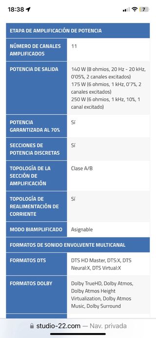 Receptor AV Marantz Cinema 30 Negro