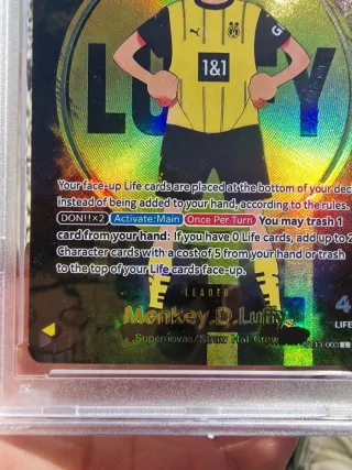 One Piece Monkey D. Luffy BVB Carta PSA 10