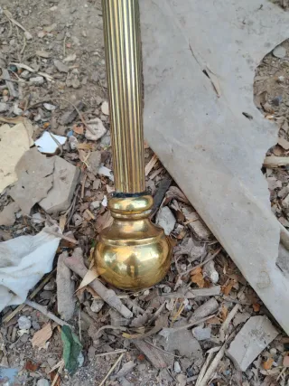 Barra Cortina Latón Antigua 2,5m