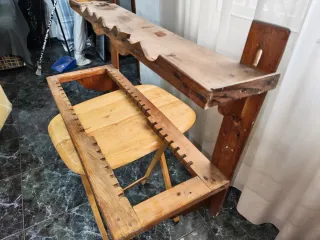 Platera de madera antigua