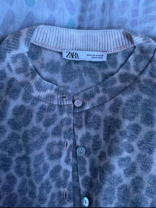 Chaqueta leopardo beige y gris