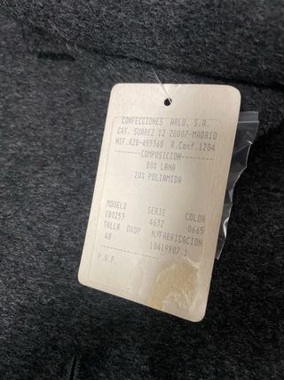 Abrigo Loden Gris Oscuro talla 48/50/52