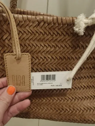 Bolso Biba Piel Vacuna Marrón