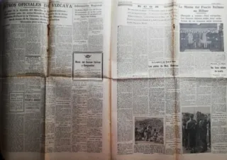Periódico Guerra Civil La Gaceta del Norte 1938