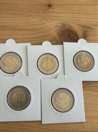 5 Monedas Italia 2004-2008 SC