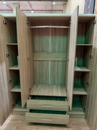 Armario Dormitorio 4 Puertas con Espejo (Nuevo)