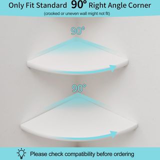Estantería de esquina blanca 35x35cm