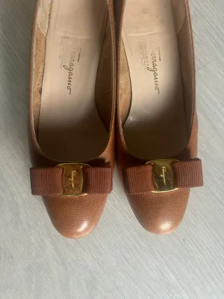 Décolleté Salvatore Ferragamo Marrone Tg 8