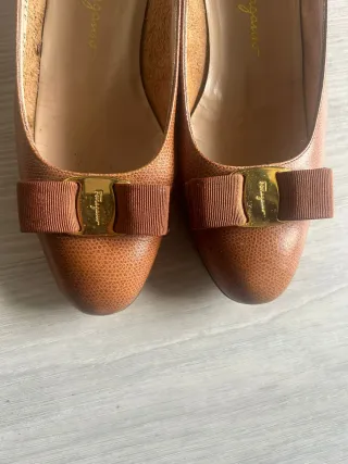 Décolleté Salvatore Ferragamo Marrone Tg 8