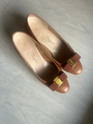 Décolleté Salvatore Ferragamo Marrone Tg 8