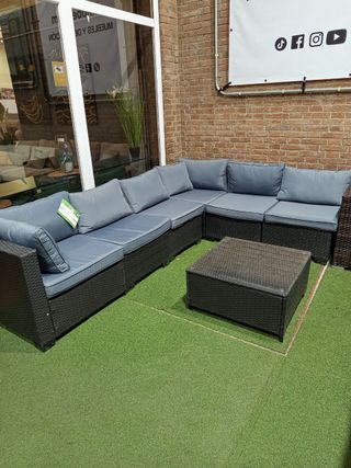 Conjunto de terraza Exterior – 7 piezas