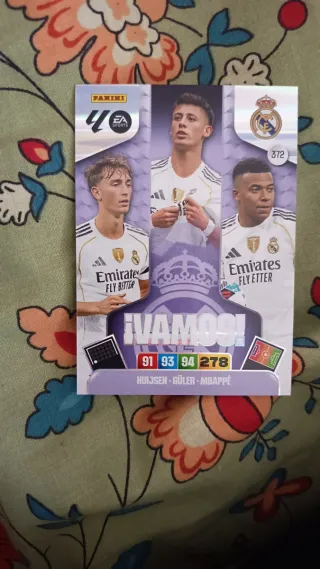Carta Panini Adrenalyn XL Real Madrid ¡Vamos!