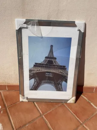 Cuadro Torre Eiffel Metal y Cristal