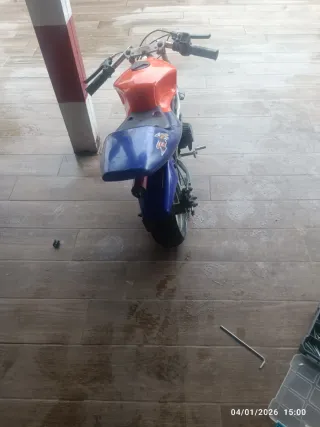 Mini Moto Infantil Azul y Naranja
