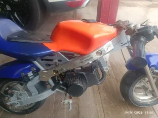 Mini Moto Infantil Azul y Naranja
