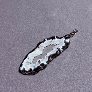 Colgante Ágata Negra y Blanca