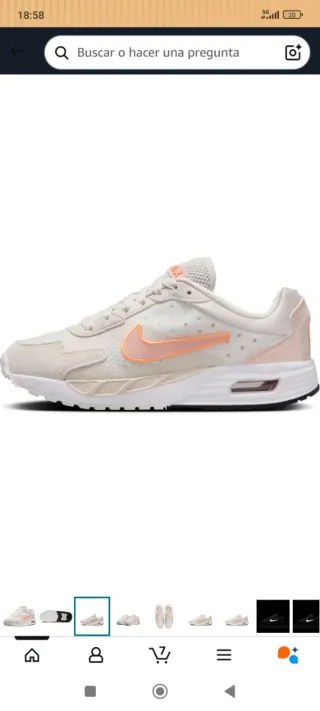 Nike Air Max Beige/Rosa Taglia 38.5